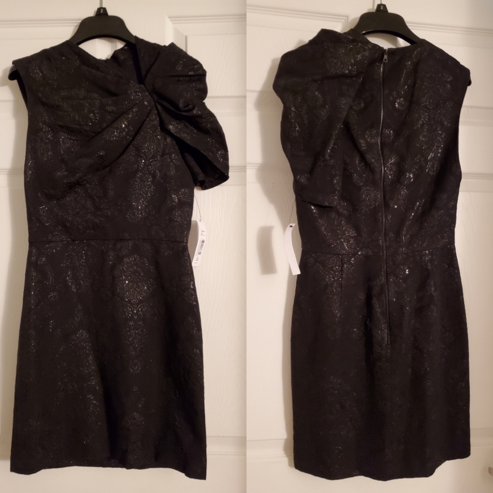 NWT Alice + Olivia Black Mini Dress size 2 - Picture 2 of 7